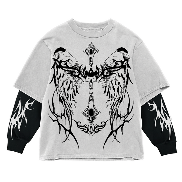 Divine Scars Full Sleeve Oversized Tee