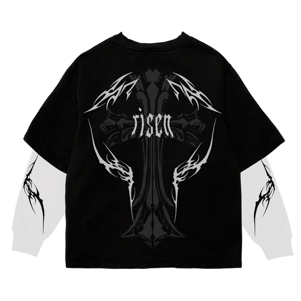 Risen Shadow Full Sleeve Oversized Tee
