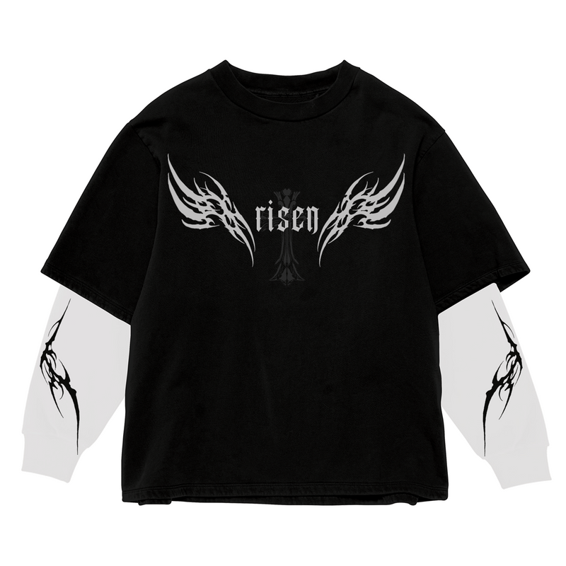 Risen Shadow Full Sleeve Oversized Tee
