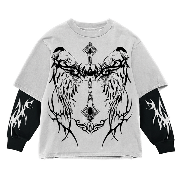 Divine Scars Full Sleeve Oversized Tee