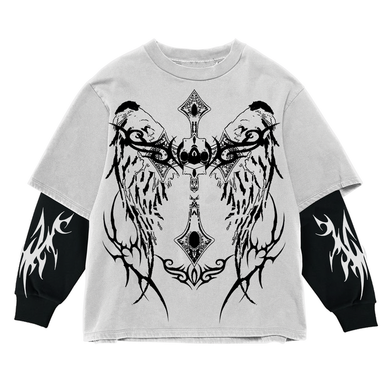 Divine Scars Full Sleeve Oversized Tee